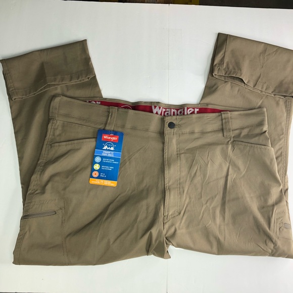 Wrangler Other - Wrangler Mens Taupe 42x30 Straight Fit Flex Pants